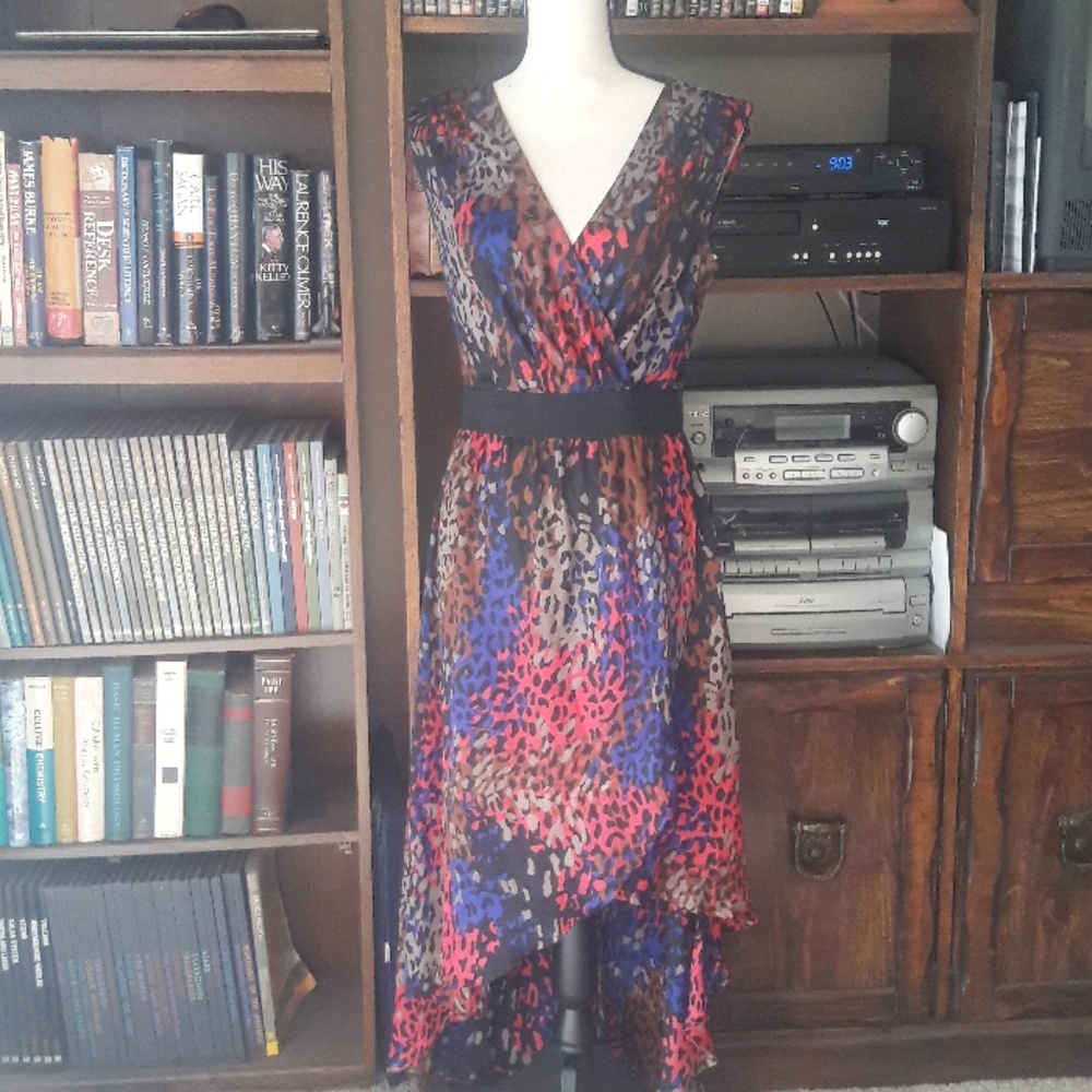 Beautiful Long Multi Color Dress Size is Medium